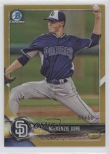 2018 Bowman Draft Chrome Gold Refractor 6/50 Mackenzie Gore #BDC-150 md3