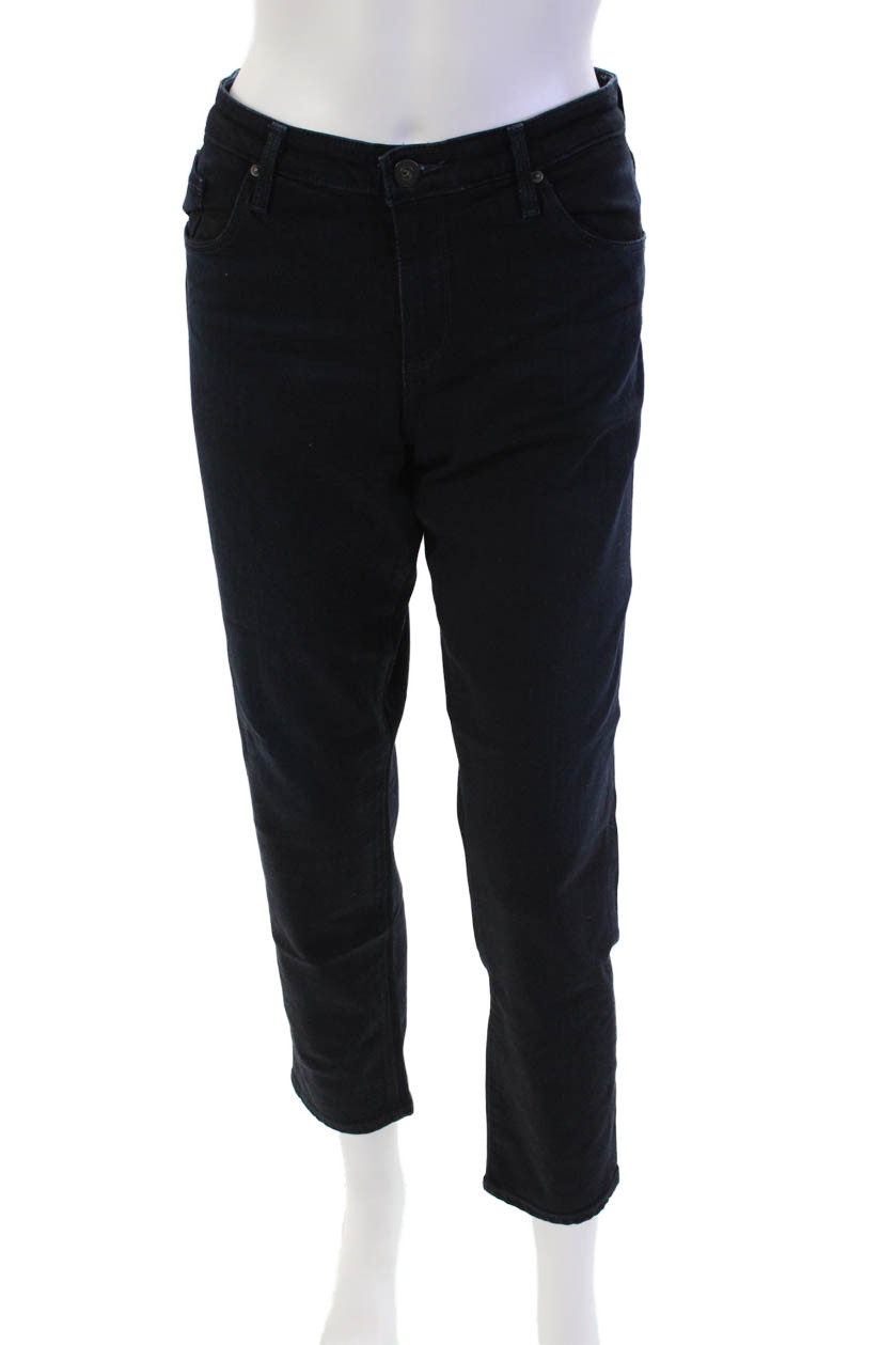 AG Adriano Goldschmied Womens The Stevie Slim Straight Ankle Jeans Blue Size 31