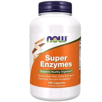 NOW Foods Supplements, Super Enzymes, Formulated with Bromelain,180 Capsules
