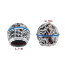 Replacement Steel Mesh Microphone Grille Head For Wireless Microphone And Wired