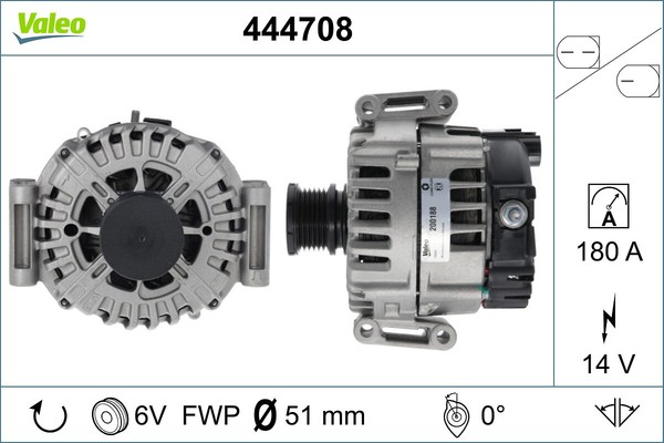 Valeo Lichtmaschine Generator FüR Mercedes-Benz C-Klasse T-Model S204-image