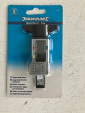 Digital Depth Gauge 0 - 25mm Metric & Imperial Settings Silverline 273894