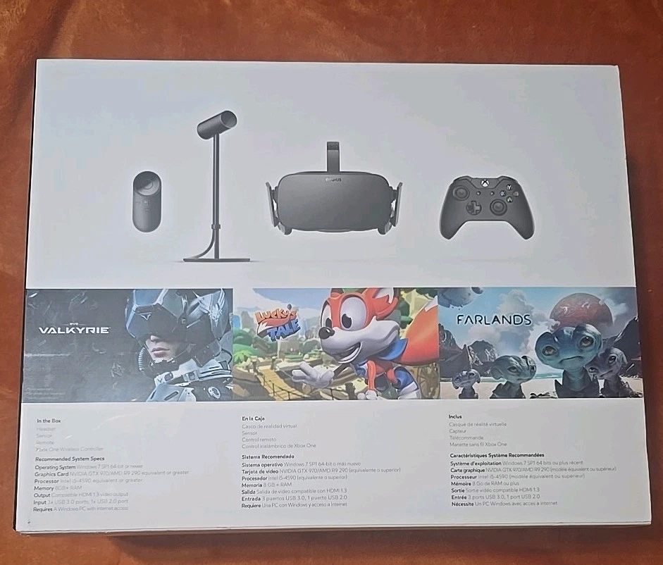 Oculus Rift Virtual Reality VR System with Xbox Controller and Box New - Image 2 of 4