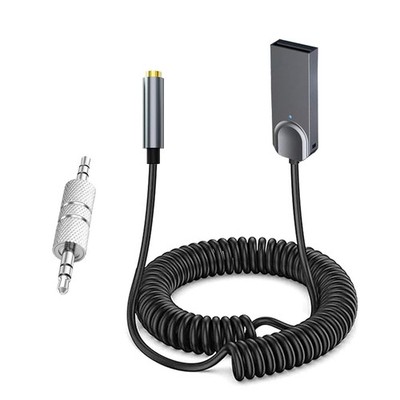Bluetooth 5.3 to Aux Adapter for Car,USB 3.5mm Female BT m02, Brown 