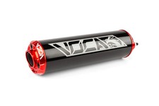 Endschalldämpfer Voca Alu CNC schwarz / rot