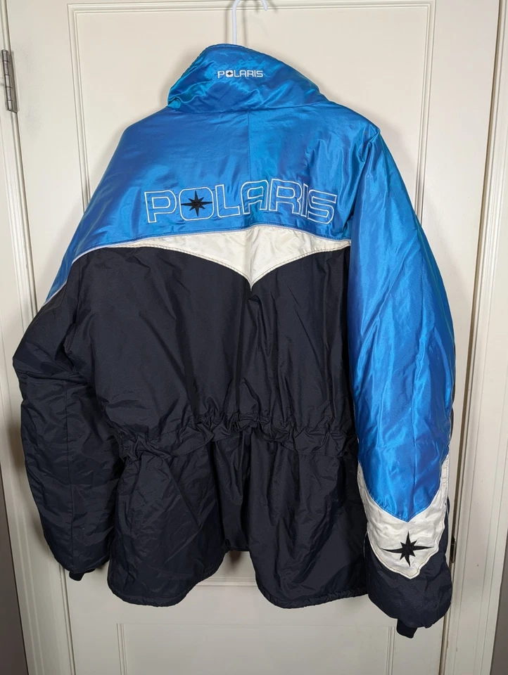Vintage Polaris Snowmobile Jacket Colorblock Coat Thermoloft Men’s Size: 2XL - Image 2 of 3