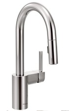   NEW Moen 5965 Align One-Handle Pulldown Bar Faucet w-Power Clean Reflex Chrome