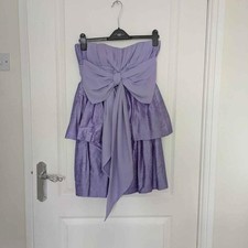 Mark Melia Lilac 2 Tier Party Dress  With Bow Size 8