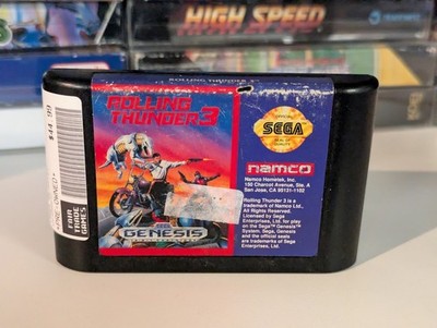 Rolling Thunder 3  (Sega Genesis) Complete Tested Works Rare Game