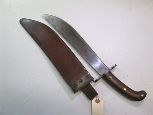 WWI MODEL 1909 BOLO FIGHTING KNIFE WITH SCABBARD SA SPINGFIELD ARMORY MAKER #T66