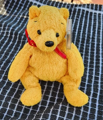 TY Benie Babies. Tag On Teddy. Vintage Bear. Starting At 99p - Image 1 of 4