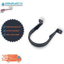 110MM PUSH FIT , Pipe Bracket Clip , Pipe Fittings | Black | Free postage