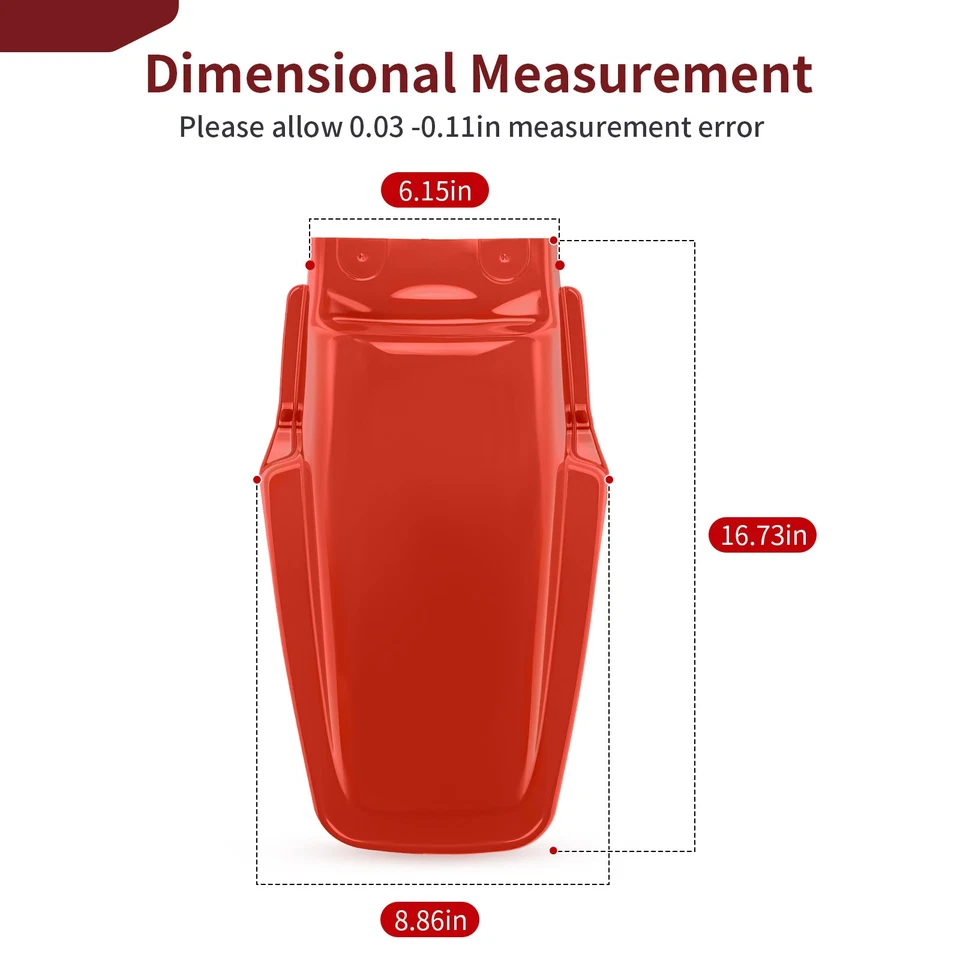 Красное заднее крыло 84-02 XR200R для Honda красное 80100-KT0-671ZA 80101-KT0-A50ZA НОВОЕ - Изображение 4 из 4