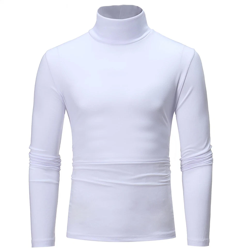 Rollkragenshirt für Herren, Langarm-Pullover-Shirt, Thermo-Unterwäsche-Shirt - Bild 4 von 4