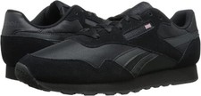 Man Reebok Classic Nylon Running Shoe Sneakers Athletic 10033377 Black New