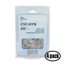 4-Pack Replacement 20-Inch H78 20BPX Chainsaw Chain for Echo CS 400EVL, CS 450p