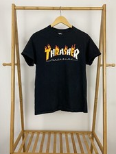 Thrasher Skate Spectrum Flame Black T-Shirt Size M