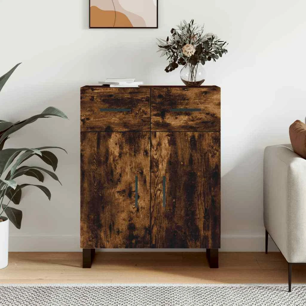 Sideboard Smoked Oak 69.5x34x90 Engineered Wood S5E0