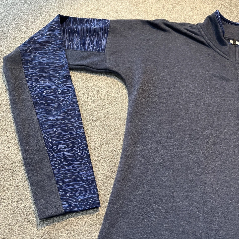 BCG Mujer 1/4 Cremallera Pullover Top Chaqueta Grande Azul Marino Spacedye Bloque Fiesta Nuevo con Etiquetas Foto 3 de 4