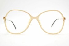 Vintage Viennaline 1337 55 15 125 White-Gold Oval Glasses Frame NOS