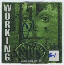 STYX 1997 GRAND ILLUSION TOUR BACKSTAGE PASS