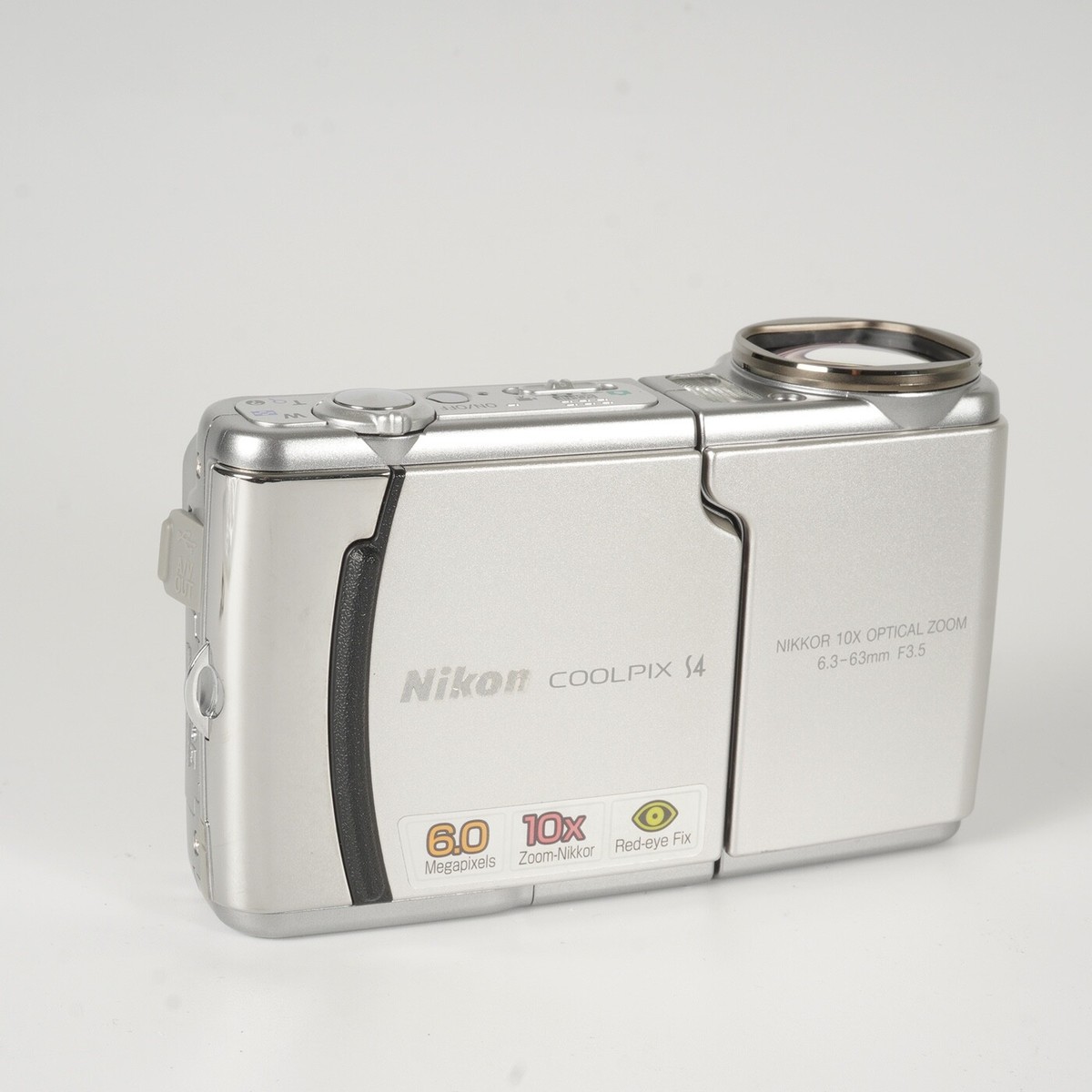 Nikon Coolpix S4 6MP 10X Zoom Digital Camera - PARTS/NOT WORKING