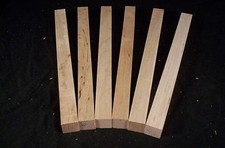 6 Piece Soft Maple Lathe Turning Spindle Pen Blanks 1 x 1 x 12 Inches Lumber