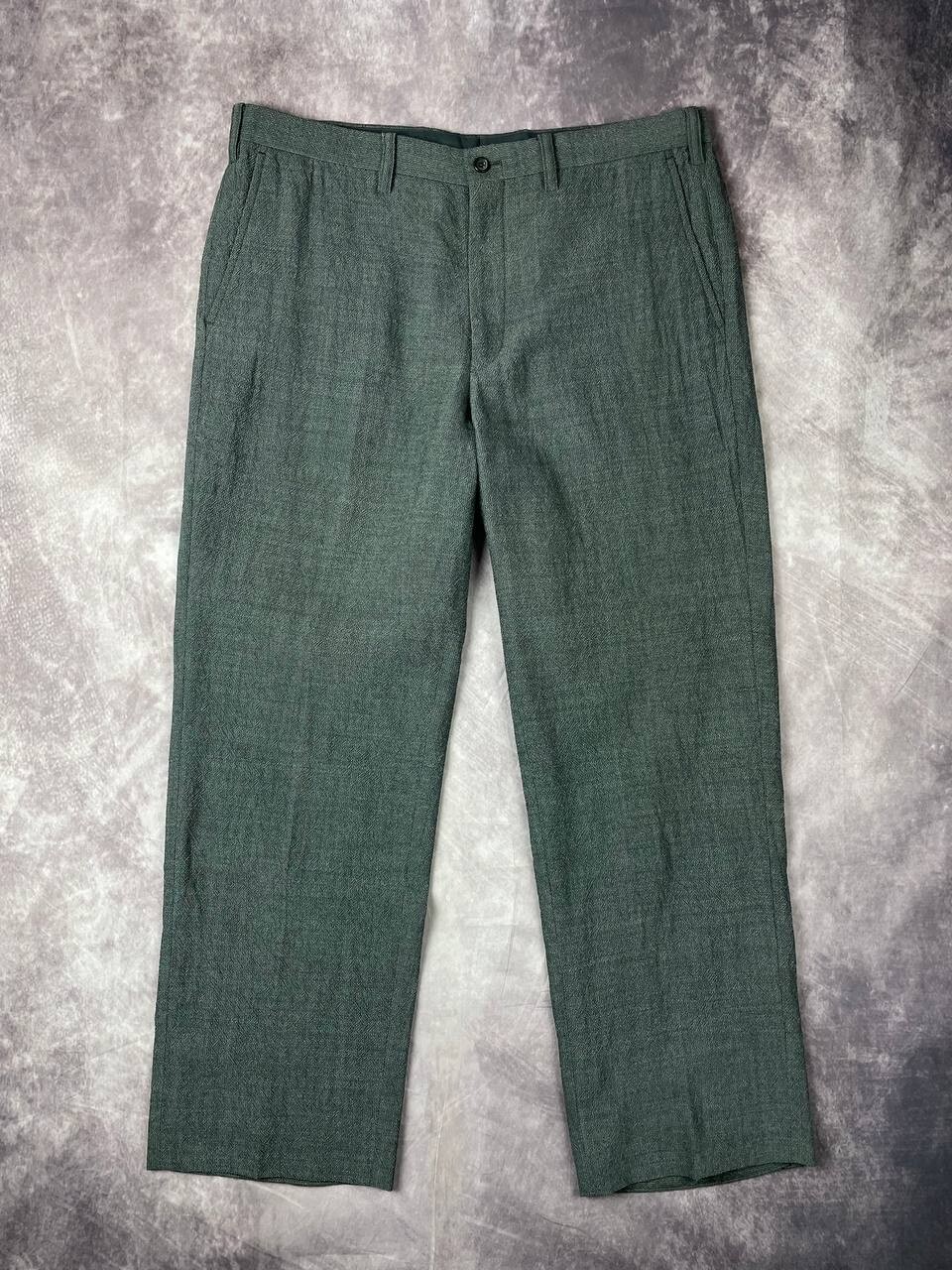 ISSEI MIYAKE MEN Vintage Wool Pants Trousers Mens 4 / L / 54 Grey Made in Japan