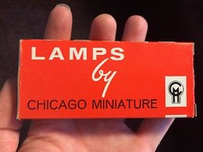 Box of 9 NOS Vintage PR7 Light Bulbs Chicago Miniature NIB Lamps