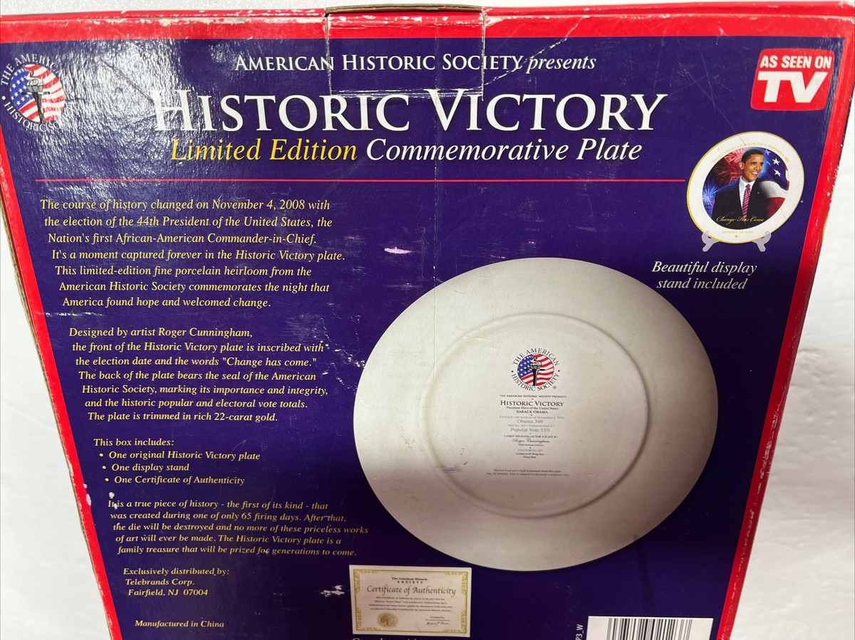 NEW President Barack Obama Historic Victory Collectible