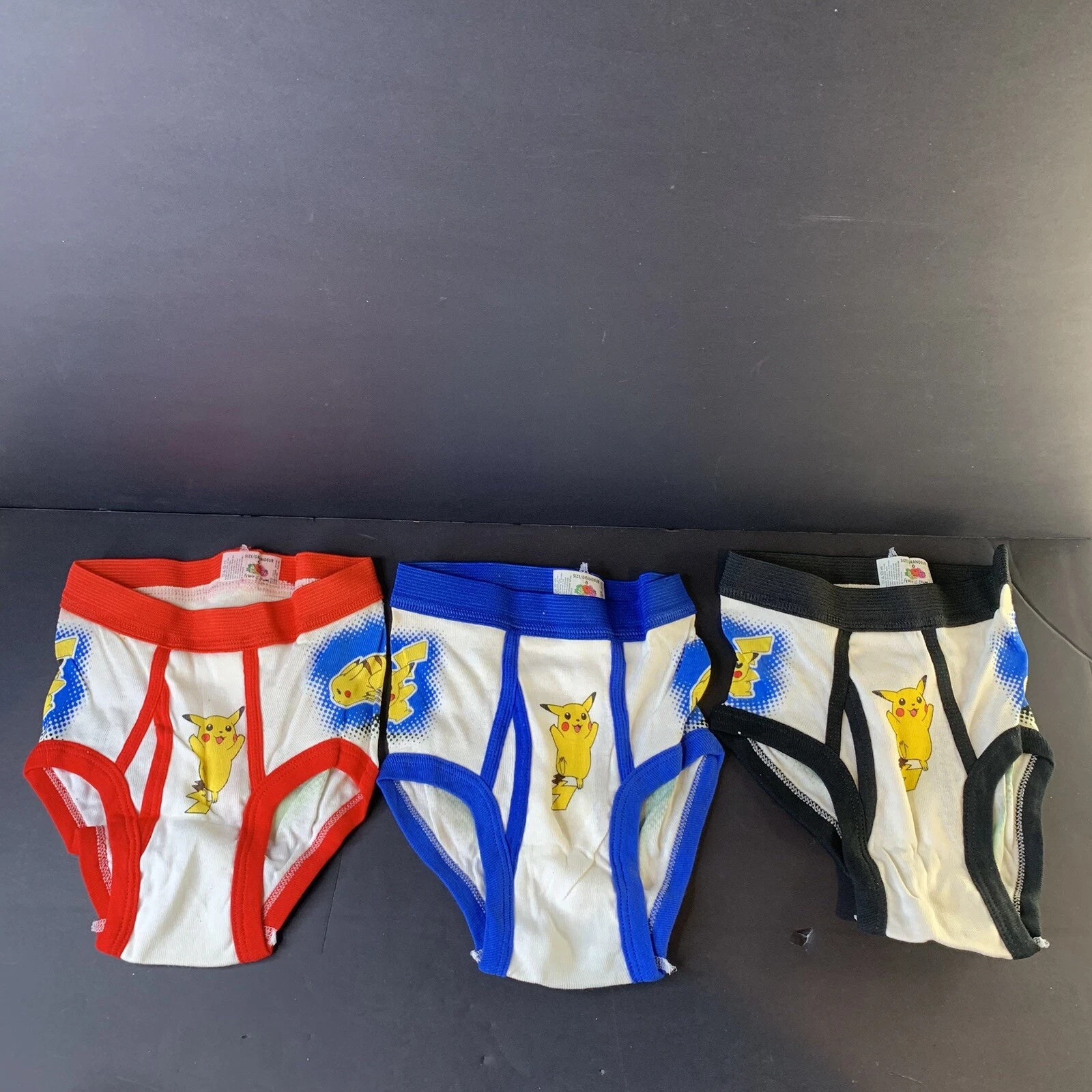 サイズ 6 男の子用 フルーツオブザルーム ファンパル ポケモン ブリーフ 下着 VTG 1999 レア - 画像3/11