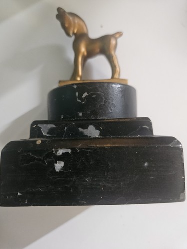 Vintage Cast Iron Metal Horse Figurine Statue/Book End - Picture 2 of 8
