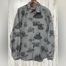 True Grit Beer Print Flannel XL