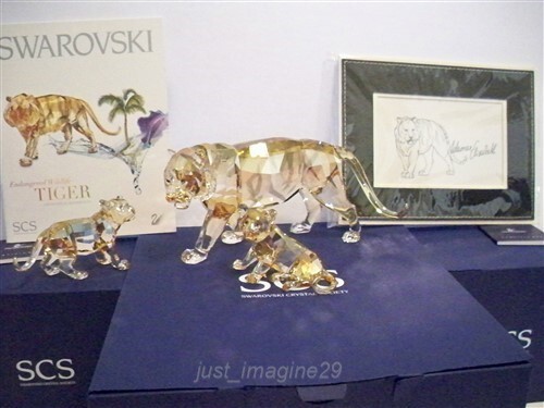 SWAROVSKI SCS 2010 AE TIGER & TIGER CUBS WITH LITHOGRAPH | eBay