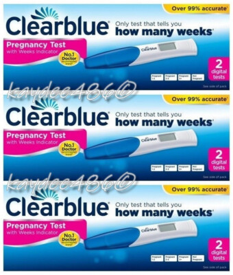 6 Tests Clearblue Digital Schwangerschaftstest-Kit mit Empfängnisanzeige Ablaufdatum 2026