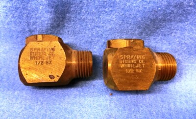 SPRAYING SYSTEMS CO, WHIRLJET SPRAY NOZZLE 1/2'' BX  ** LOT OF 2 **