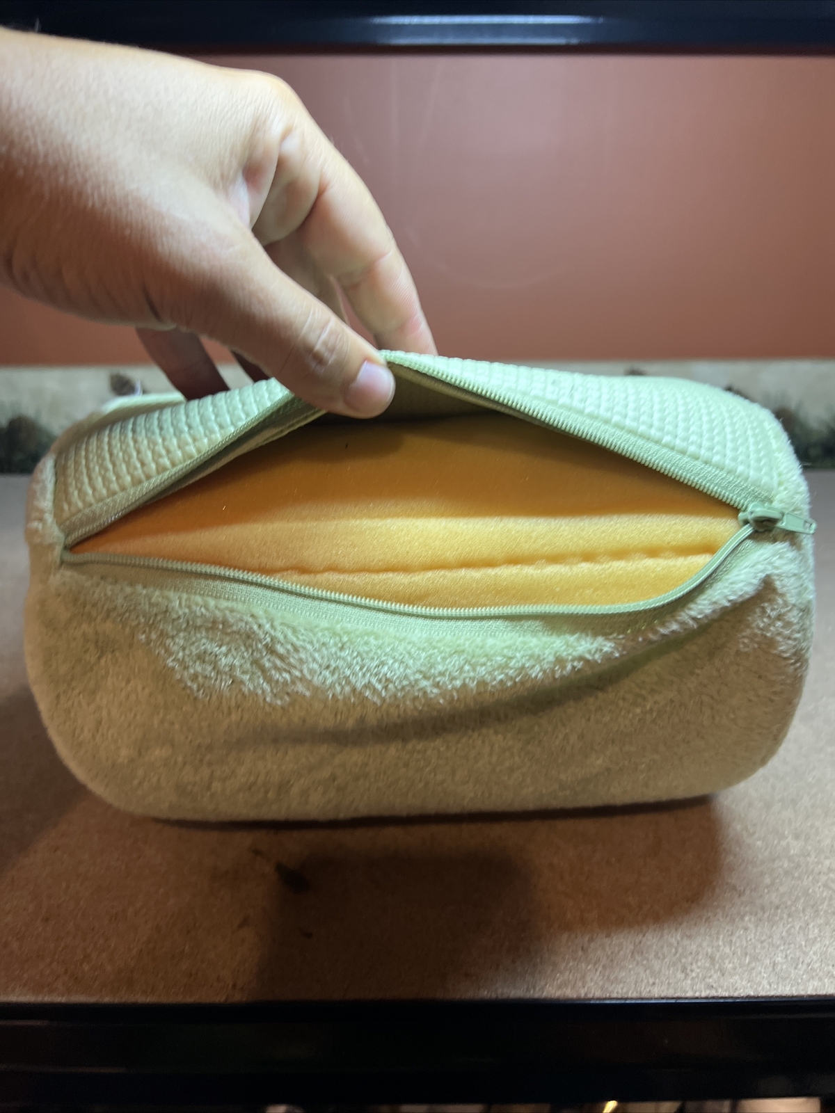 Camping Pillow VERY FIRM Foam Inside W/ Microfiber Shell GREAT CONDITION!!!