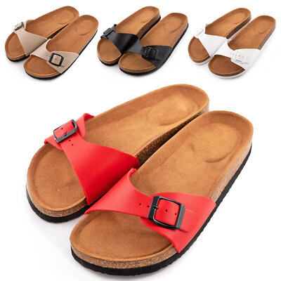Damen Sandalen Niedrig Bequem Sommer Casual Pantoletten Sabot Meer TOOCOOL M-102