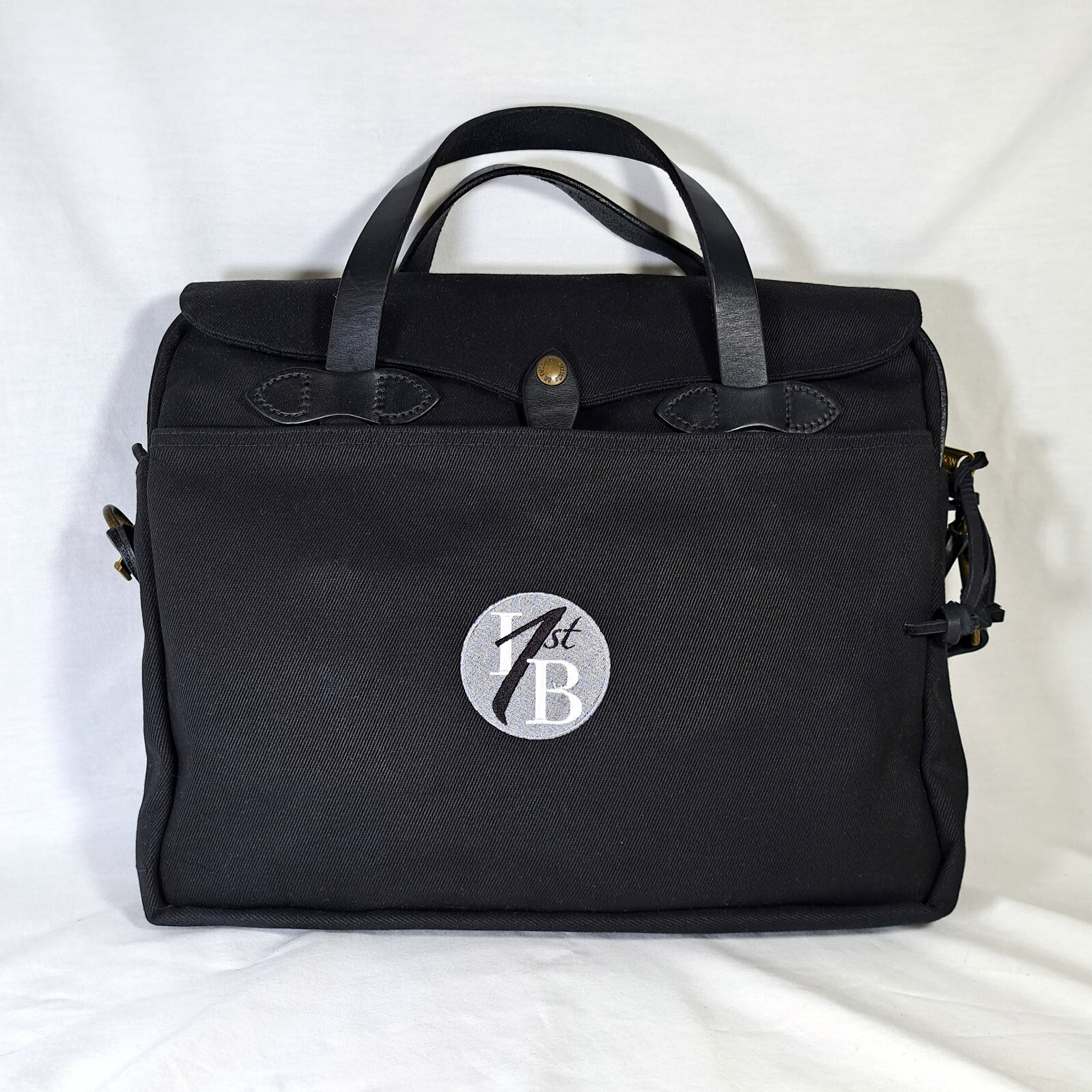 Filson Rugged Twill Original Briefcase Bag Black with… Gem