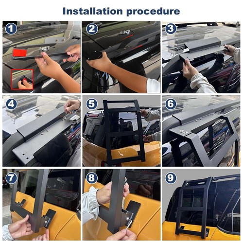 ⭕FOR FORD BRONCO SPORT CAR SIDE WINDOW CLIMBING LADDER ROOF RACK ...