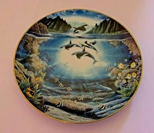 Collector Plate Sunlit Glow Underwater Paradise Danbury Mint 1991
