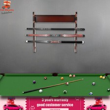6 Sticks Pool Cue Rack Horizontal Storage Stand Billiard Cue Holder Wall Mounted