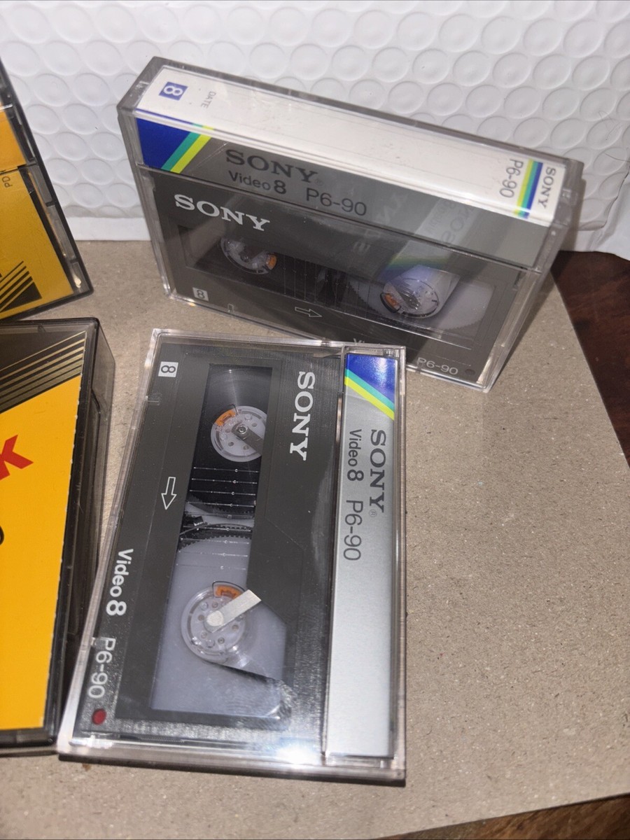 2) Kodak Video Cassette 8MM P6-90 & (2) Sony P6-90 | eBay
