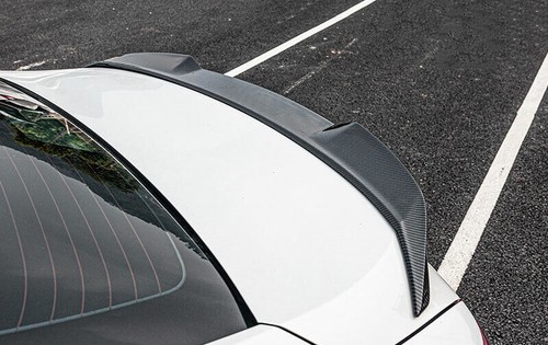 For Toyota Camry 2018-2023 Carbon Fiber Rear Trunk Tail Spoiler Wing Lip Trim - Foto 3 di 6