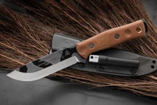 TOPS Fieldcraft BOB Hunter Fixed Knife 4.75" 1095HC Steel Blade Micarta Handle