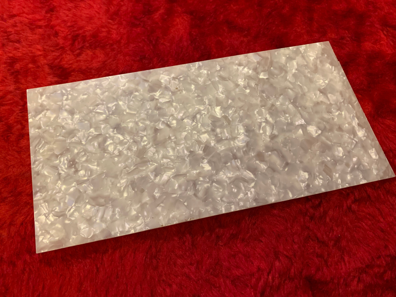 Vintage Pearl Celluloid inlay sheet from the estate of Maudie Moore