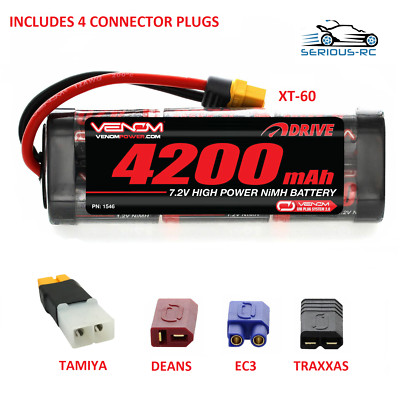 RC Auto Akku 7,2 V 4200mah NiMH Wiederaufladbarer Pack mit Tamiya, Deans, XT60 Stecker