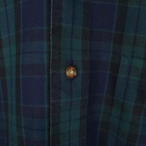 Brooks Brothers Shirt Mens Small Black Watch Plaid Non Iron Button Up Preppy - Picture 3 of 9