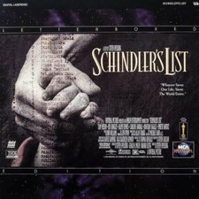 SCHINDLER'S LIST  LETTER BOX EDITION  LASERDISC  STEPHEN SPIELBERG  LVD