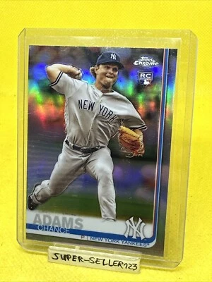 2019 TOPPS CHROME - CHANCE ADAMS / New York Yankees - CHROME REFRACTOR RC Rookie - Bild 1 von 4
